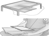 Table Magnifying Glass with 4 LED Lights, 3 Fold for Visually Impaired, 27.5 x 20.5 x 10.5 cm V1237-MS-912-138