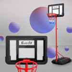 Everfit 1.6M Kids Basketball Hoop Stand System Portable BAS-HOOP-160-RDBK