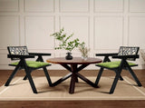 Levede 1X Dining Chair Retro Backrest Chair CH1142-1-BK
