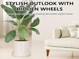 CARLA HOME 2-Pack Rolling Plant Stand with 360&deg Wheels for Indoor Pots V178-36286