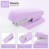 Desk Accessories, Stapler and Tape Dispenser Set,10PCS Office Supplies Set, Stapler, Tape Dispenser, V1107-121-47778-PNK-10PCS