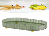 Double Layer Drain Board Multi Functional Drying Rack Anti Slip Foot Elliptical Dish Drainer Tray V1294-YM0901-3117240140611