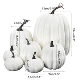 7PCS Simulation Pumpkin Model Artificial Pumpkin Decoration Home Table Decor for Thanksgiving and V1294-YM0717-10122796