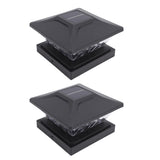 2 Pack Solar Post LED Warm and Whiteing Weather Proof Solar Powered Deck Fence Post Cap V1294-YM0901-3119250024312