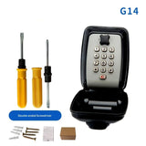 Key Lock Box for Outside, Sturdy Waterproof Wall Mount Lock Box for House Key, 12-Digit Combination V1192-AZ-W-3073
