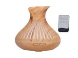 400ml Wood Grain Aromatherapy Diffuser Remote Control Essential Oil Diffuser Night Light Humidifier V1294-YM0901-3113210158011