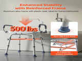 Swivel Shower Chair with Arms Back, 227 kg Load Heavy Duty Bench Seat for Inside Shower Stall V952-GDSYGZYTLSLKHO50K001V0