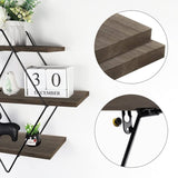 3 Tier Diamond Metal Floating Shelves Wall Mounted Display V178-66785