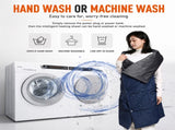 Grey Wearable Heated Blanket Shawl for Women - USB Powered Electric Wrap with 6 Carbon Fiber V888-ELOSUNG52209