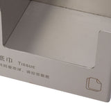 Stainless Steel Tissue Box Square Tissue Holder Large Opening Napkin Dispenser Modern Style for V1294-YM0901-3117230170512