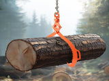 32in Log Lifting Tongs, 2-Claw Log Tongs, Heavy Duty Steel Log Grapple, 1543LBS Lifting Capacity, V952-YMBYQ32YC2ZKPHHI0V0