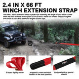 X-BULL 4WD Winch Recovery Kit 12Pcs Recovery Tracks Snatch Strap Soft Shackles Recovery Ring V211-AUEB-XBRK014