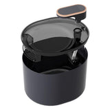 Pet Water Fountain Cat Dog Automatic Electric Drinking Dispenser with Red Light Indicator Black V1263-JX-6893
