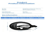 Panoramic silicone large field of view one-piece diving mirror V1363-OS-16-BLACK