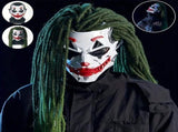 Cyberpunk Joker PVC Mask with Green Dreadlocks Anime Cosplay Prop for Halloween & Christmas V1232-ZBMJ-WSJ-001