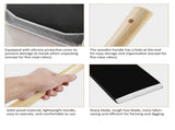 Dual-Purpose Hoe with Short Wooden Handle, Handheld Garden Tool 2 in 1 Rake and Hoe, Great for Loose V1366-AZ2-W-05027