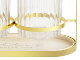 Chopsticks Drying Holder Iron PET Transparent Chopsticks Drying Caddy for Spoons Kitchen Platinum V1294-YM0512-3118220266211