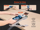 Lawn Mower Blade Sharpener and Balancer, 15&deg - 45&deg Adjustable Lawnmower Blade Sharpening Tool with 4 V952-GCDPJJYPHQ1592EDB001V0