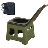 Portable Folding Toilet for Camping & Travel - Green V1308-DSZKI-26-2