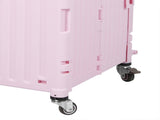 Folding Shopping Trolley Cart Portable Pink STP1001-65L-PK