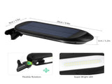 2 PCS Solar Walls Motion Sensor 32 LEDs Outdoor Waterproof Solar LED Wall Lamps with Dim/ High V1294-YM0901-H39234