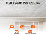Ceiling Tiles 12-Pack 24 x 24 in PVC Easy Installation White Peg Pattern V952-THBZPVCB12J20JVLNV0