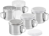 Powdered Sugar Shakers 2-pcs 10 oz Metal Parmesan Cheese Shakers V1259-DP01-F-515