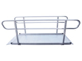 Kartrite 6ft Portable Aluminium Mobility Threshold Access Wheelchair Ramp w/ Handrails WCR-01H-6FT-HND