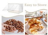 White Vintage Style Bread Storage Box for Kitchen Countertop Fresh Keep V1369-AZ3-W-12201