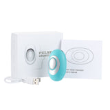 Winter Sleep Aid Bundle - Green Handheld EMS Pulse Device with 15 Levels and Green Imitation Silk V888-ELOSUNG53616