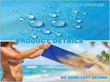 Waterproof Sand-Free Beach Mat, Foldable Outdoor Picnic Camping Blanket with Fixing Pegs, Carabiner V1237-ZY-917-036