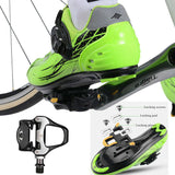 Self Lock Clip In Bike Pedals LOOK KEO Cleat MTB Road 700C Hybrid BMX - Rockbros Black V382-LOOKKEOPEDALSCLIPIN