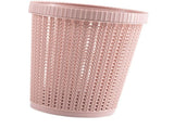 Pulling Bag Trash Can Imitation Rattan Round Plastic Garbage Bin Home Coverless Trash Storage Basket V1294-YM0716-3117220138915