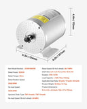 VEVOR 1800W Electric Brushless DC Motor Kit 48V 4500rpm Motor & Speed Controller V952-ZLWSDJTJ180083C2DV3