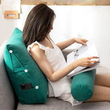 Adjustable Lumbar Support Cushion with Headrest for Office Chair, 45 x 45 x 20cm, Yellow V1188-MS-325-0651