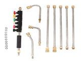 Pressure Washer Extension Wand 5 Straight Rod 3 Curve Rod Set Power Washer Lance with 6 Nozzles V1294-YM0703-3111230025811