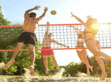 Outdoor Portable Volleyball Net System, Adjustable Height Aluminum Poles, Professional Volleyball V952-PQWTZ323YCLGRY89QV0
