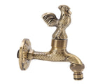 Antique Carved Faucet Bronze Copper Carp Retro Anti Rust Outdoor Garden Tap for Toilet G1/2in V1294-YM0717-3112220066812