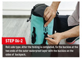 NOOYAH IPX8 Waterproof Bike Cycle Outdoor Sports Backpack Double-Layer Waterproof Bag V382-BLACKIPX8BKPKNOOY