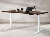 Levede Motorised Standing Desk Adjustable 140cm Walnut 1000x 1MM DH4948-140S-WHWA
