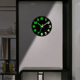 Black Glow In The Dark Wall Clock Silent Wall Clock Australia Modern Home Decor Clock V1347-DSZ-CLOCK-001