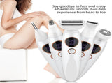 Purple 5-in-1 Women's Hair Removal Epilator Multi-Function Body Grooming Kit with Waterproof V888-ELOSUNG43710
