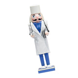 Doctor Nutcracker Decorative 14.2in Wood Nutcracker Figurine for Party Holiday Decoration V1294-YM0901-3115240111311