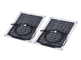 2 Pcs Solar Panels Kit 15W Portable Monocrystalline Solar Panel Charger for Outdoor Boat Caravan RV V1294-YM0523-3114210135711