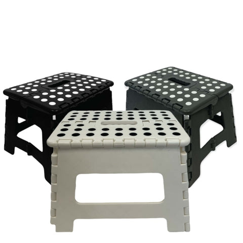 Folding Step Stool 22cm Portable Plastic Collapsible Fold Up Chair Random Colour V238-SUPDZ-39701686878288