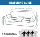 4 Pieces Thick Velvet Sofa Covers Couch Covers for 3 Chion Couch Sofa High Stretch Slipcovers V1258-DP02-F-620