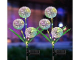 Outdoor Decorations, 2 Pack Upgraded Solar Dandelion Outdoor Lights, Waterproof Solar V1263-JX-1710