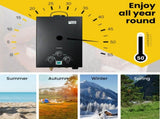 Thermomate Portable Gas Outdoor Camping Hot Water Heater System, with 12V Pump, Shower Head, Black V219-CMPWHTTHBK2A