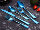 Silverware Set, 4 Piece Stainless Steel Flatware Set,Kitchen Utensil Set Service for 4, Tableware V1370-AZ4-06248