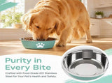 3 Pack Stainless Steel Dog Bowls with Non-Slip Bottom, Food Water Bowls for Dogs and Cats, Easy to V1237-ZY-917-102